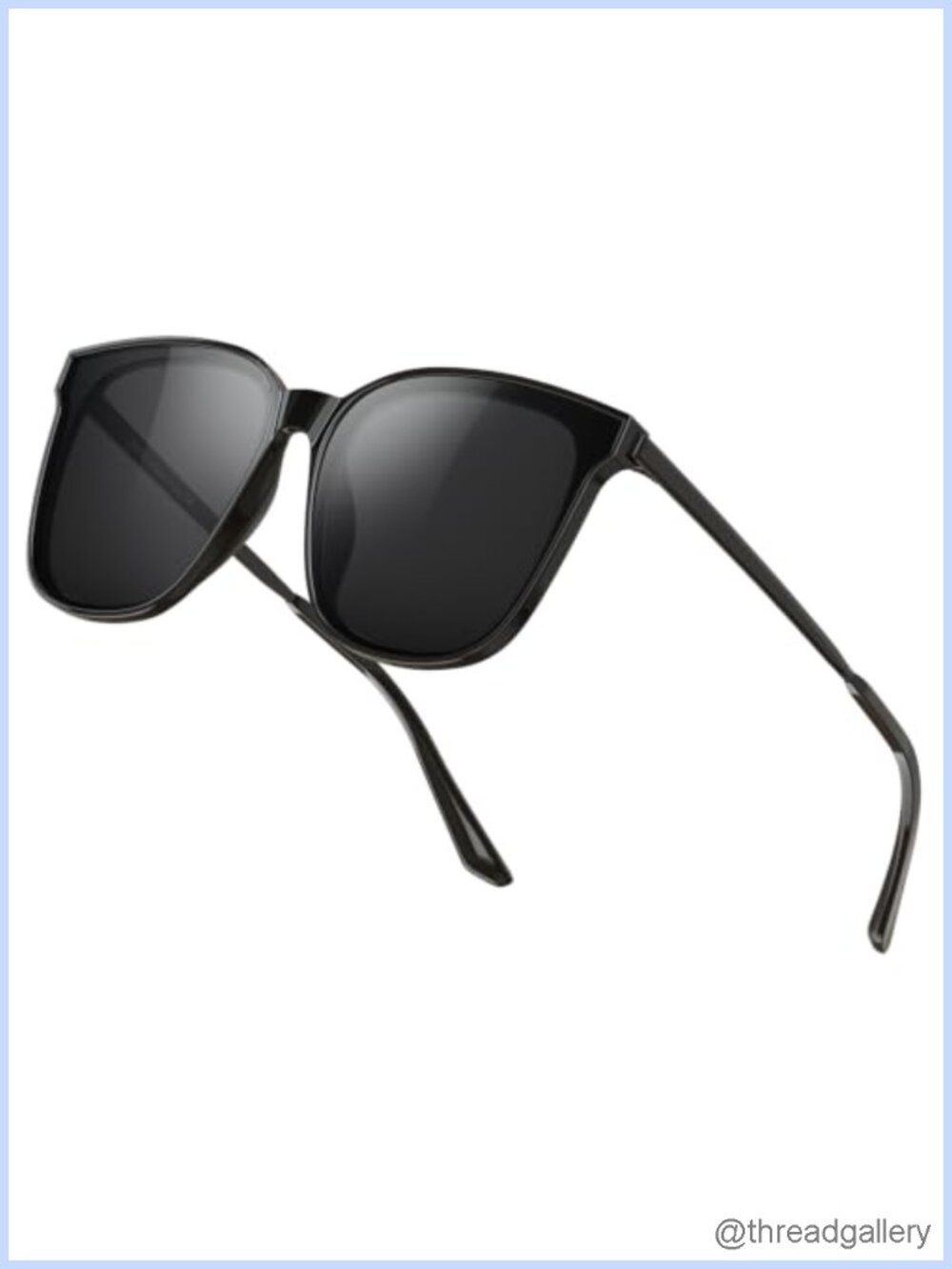 Oversized Polarized Sunglasses UV400 Lightweight Retro Full Coverage